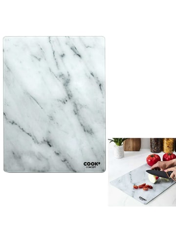 COOK CONCEPT Deska w kolorze białym do krojenia - 40 x 30 cm