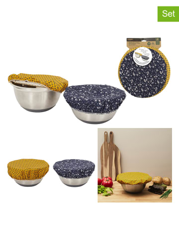 COOK CONCEPT Osłonki (2 szt.) w kolorze żółtym i niebieskim - Ø 32 cm