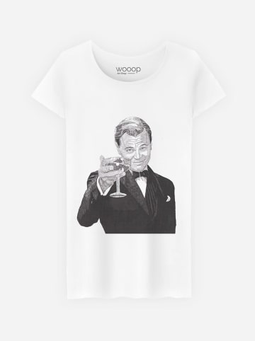 WOOOP Koszulka "Gatsby" w kolorze białym