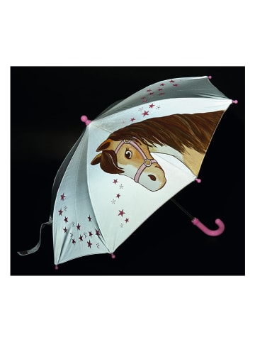 moses. Paraplu "Paarden" grijs/roze - Ø 80 cm