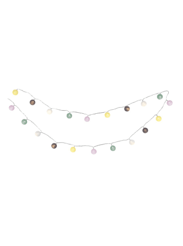 moses. LED-Solarlichterkette "Blatt & Blüte" in Bunt - (L)485 cm