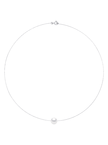 Mitzuko Witgouden ketting met parel - (L)42 cm
