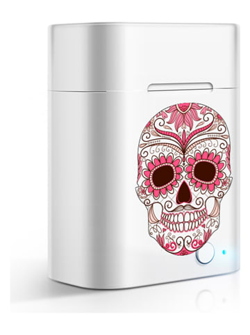 SmartCase Słuchawki douszne Bluetooth "Skull" w kolorze srebrno-różowym