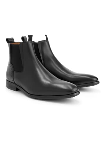 DENBROECK Leren chelseaboots "Stone St." zwart