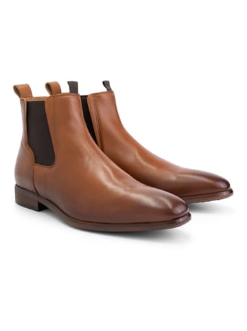 DENBROECK Leren chelseaboots "Stone St." camel