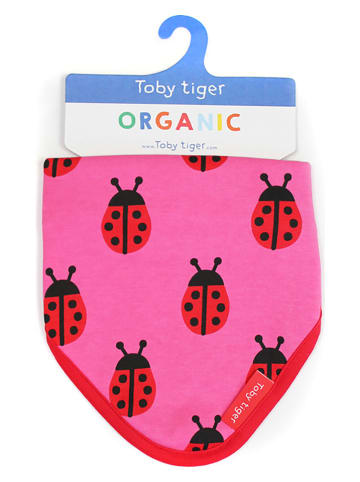 Toby Tiger Driehoekige doek roze - (L)35 x (B)24 cm