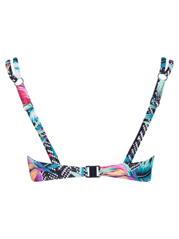 Venice Beach Biustonosz bikini "Jane" w kolorze granatowym ze wzorem
