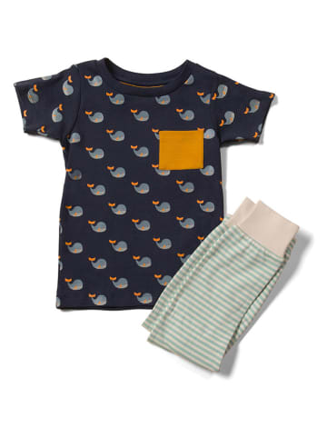 Little Green Radicals 2-delige outfit donkerblauw/grijs