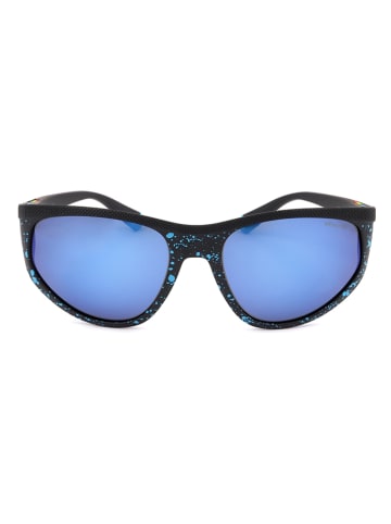 Polaroid Herren-Sonnenbrille in Schwarz/ Blau