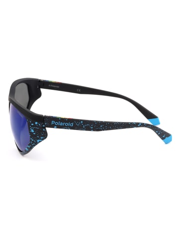 Polaroid Herren-Sonnenbrille in Schwarz/ Blau