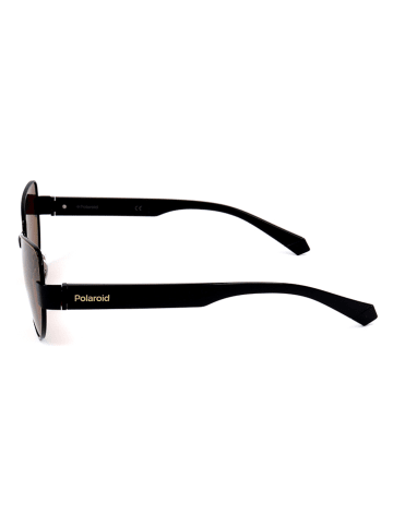 Polaroid Damskie okulary przeciwsłoneczne w kolorze czarno-brązowym