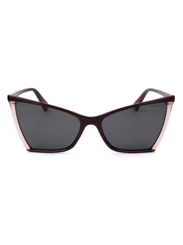 Polaroid Damen-Sonnenbrille in Bordeaux-Rosa/ Grau