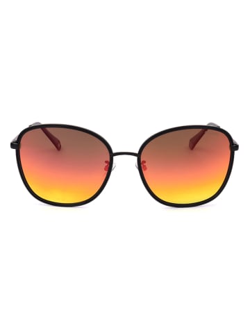 Polaroid Damskie okulary przeciwsłoneczne w kolorze czarno-różowo-żółtym