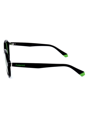 Polaroid Herenzonnebril zwart/groen