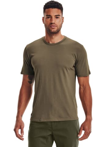 Under Armour T-shirt w kolorze khaki