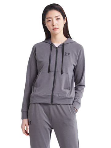 Under Armour Sweatjacke in Anthrazit