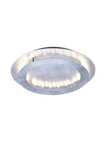 LeuchtenDirekt Ledplafonnière "Nevis" zilverkleurig - Ø 50 cm