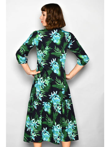 Tarifa Kleid in Grün/ Bunt