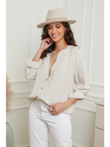 Le Monde du Lin Leinen-Bluse "Barcelona" in Beige