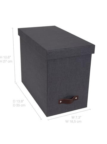 BigsoBox Pudełko "Johan" w kolorze czarnym - A4
