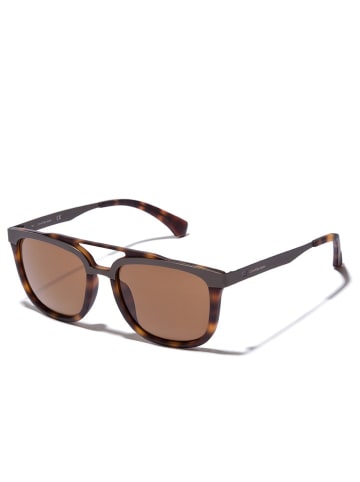 Calvin Klein Damskie okulary przeciwsłoneczne w kolorze brązowym