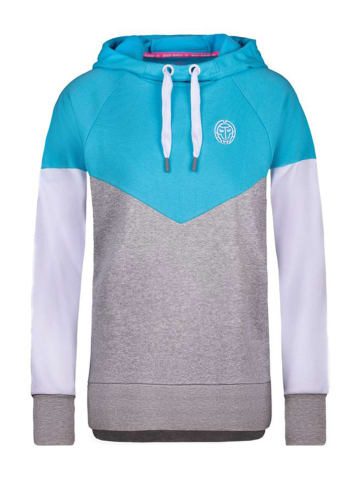 BIDI BADU Hoodie "Flavia" wit/grijs/turquoise