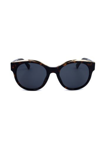 Moschino Damskie okulary przeciwsłoneczne w kolorze granatowo-brązowym