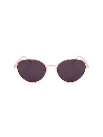 Moschino Damskie okulary przeciwsłoneczne w kolorze złoto-fioletowym