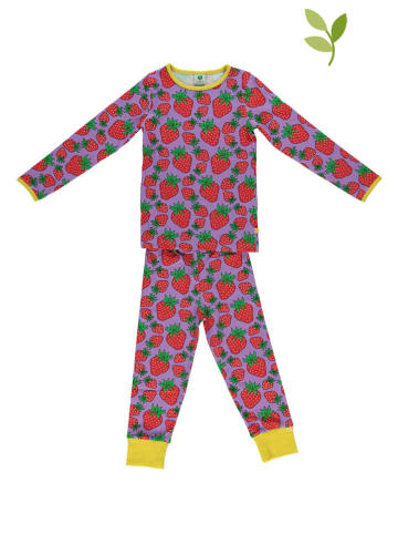 Småfolk Pyjama "Strawberry" in Lila