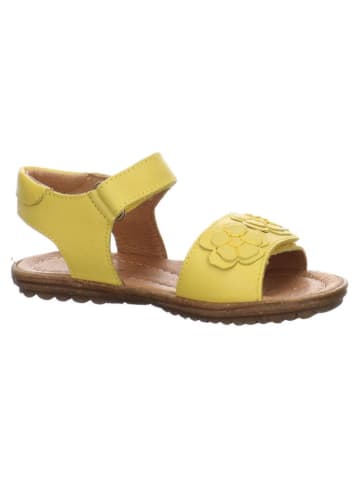 Naturino Skórzane sandały "Begonia" w kolorze żółtym