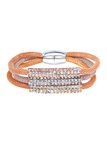 MENTHE À L'O Vergulde armband met kristallen