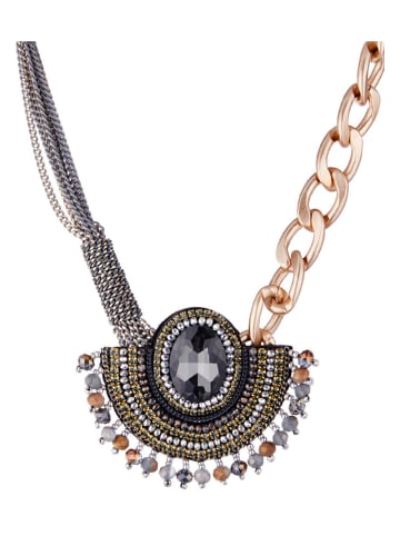 LUXURY AVENUE Halskette mit Kristallen - (L)42 cm