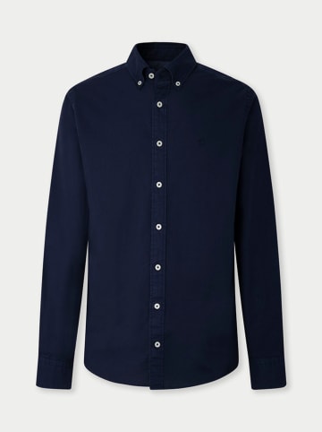 Hackett London Blouse "Camisa" donkerblauw