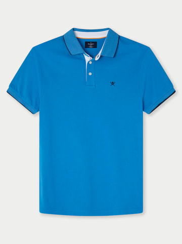 Hackett London Koszulka polo "Polo" w kolorze niebieskim