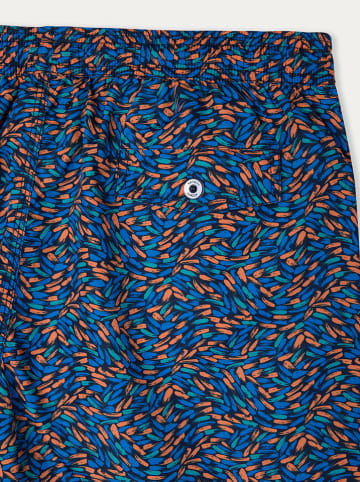 Hackett London Badeshorts "Bañador" in Blau/ Orange