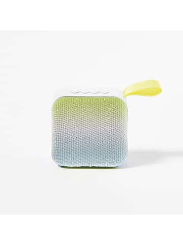 Sunny Life Bluetooth-Lautsprecher "Ocean Ombre" in Grün/ Hellblau - (B)6 x (H)3 x (T)6 cm