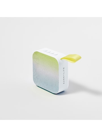 Sunny Life Bluetooth-Lautsprecher "Ocean Ombre" in Grün/ Hellblau - (B)6 x (H)3 x (T)6 cm