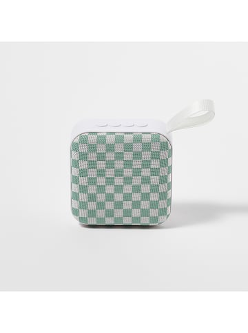 Sunny Life Bluetooth-Lautsprecher "Schaakbord" in Grün - (B)6 x (H)3 x (T)6 cm