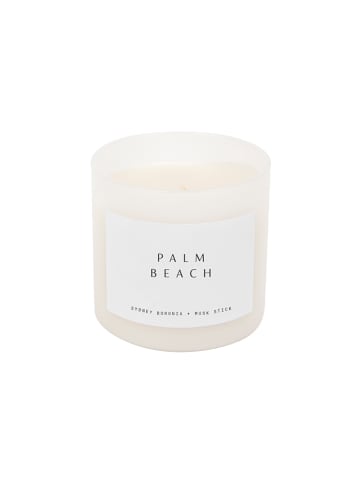Sunny Life Duftkerze "Palm Beach" in Weiß - 710 g