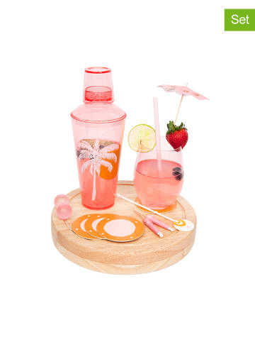 Sunny Life Cocktail-Shaker-Set "Desert Palms" in Rosa
