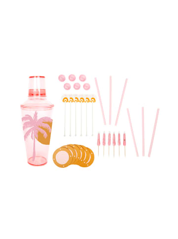 Sunny Life Cocktailshakerset "Desert Palms" lichtroze