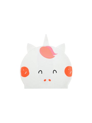 Sunny Life Badmuts "Zeepaard" wit/oranje - (L)22 x (B)21 cm