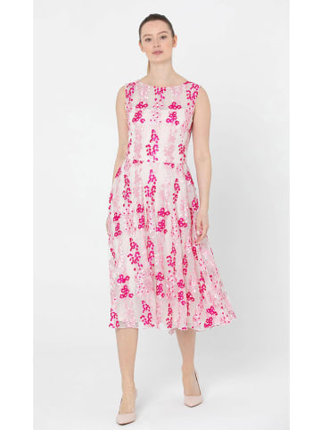 Deni Cler Sukienka w kolorze różowym ze wzorem