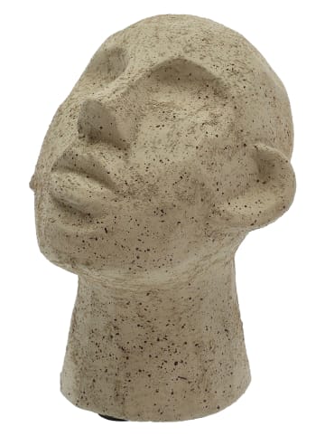 Villa Collection Figurka dekoracyjna "Kopf" w kolorze oliwkowym - 16 x 23 x 15 cm