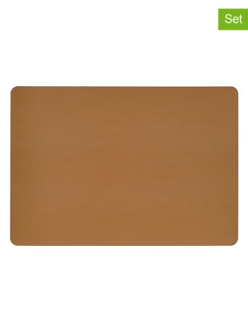 Villa Collection 6er-Set: Tischstets in Hellbraun - (L)43 x (B)30 cm