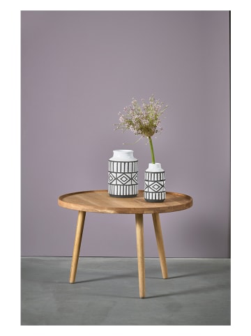 Villa Collection Vase in Schwarz/ Weiß - (H)20 x Ø 11 cm