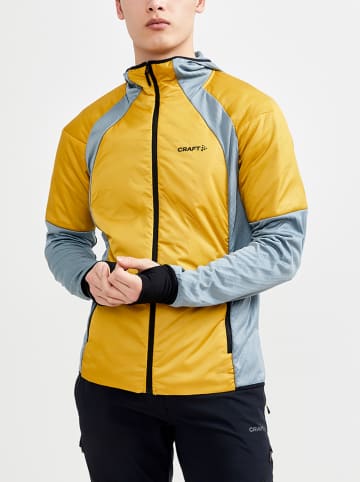Craft Kurtka hybrydowa "ADV Hybrid Thermal" w kolorze żółto-szarym