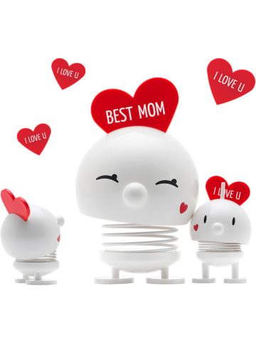Hoptimist Dekofigur "Love Bumble S" in Weiß - (B)5 x (H)8 x (T)5 cm