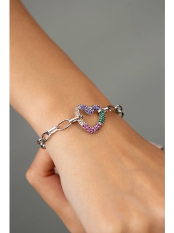 Heliophilia Verzilverde armband met sierelement