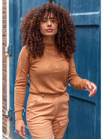 4funkyflavours Pullover "San-Ho_Zay" in Hellbraun
